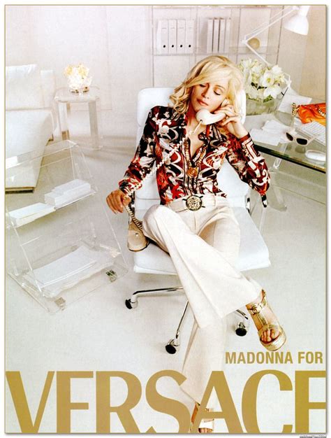 vintage versace ad campaign|madonna Versace ads.